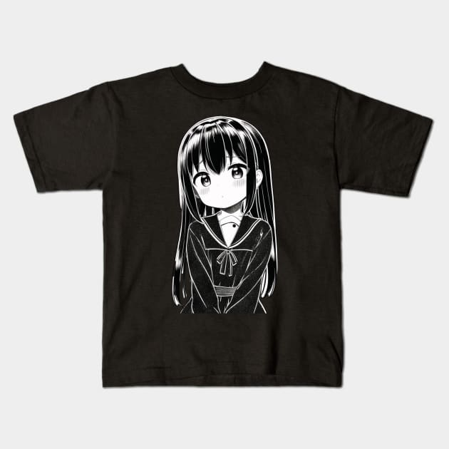 Loli with long hair Kids T-Shirt by Tazlo